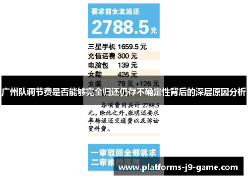 广州队调节费是否能够完全归还仍存不确定性背后的深层原因分析