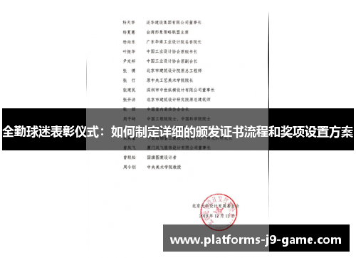 全勤球迷表彰仪式：如何制定详细的颁发证书流程和奖项设置方案